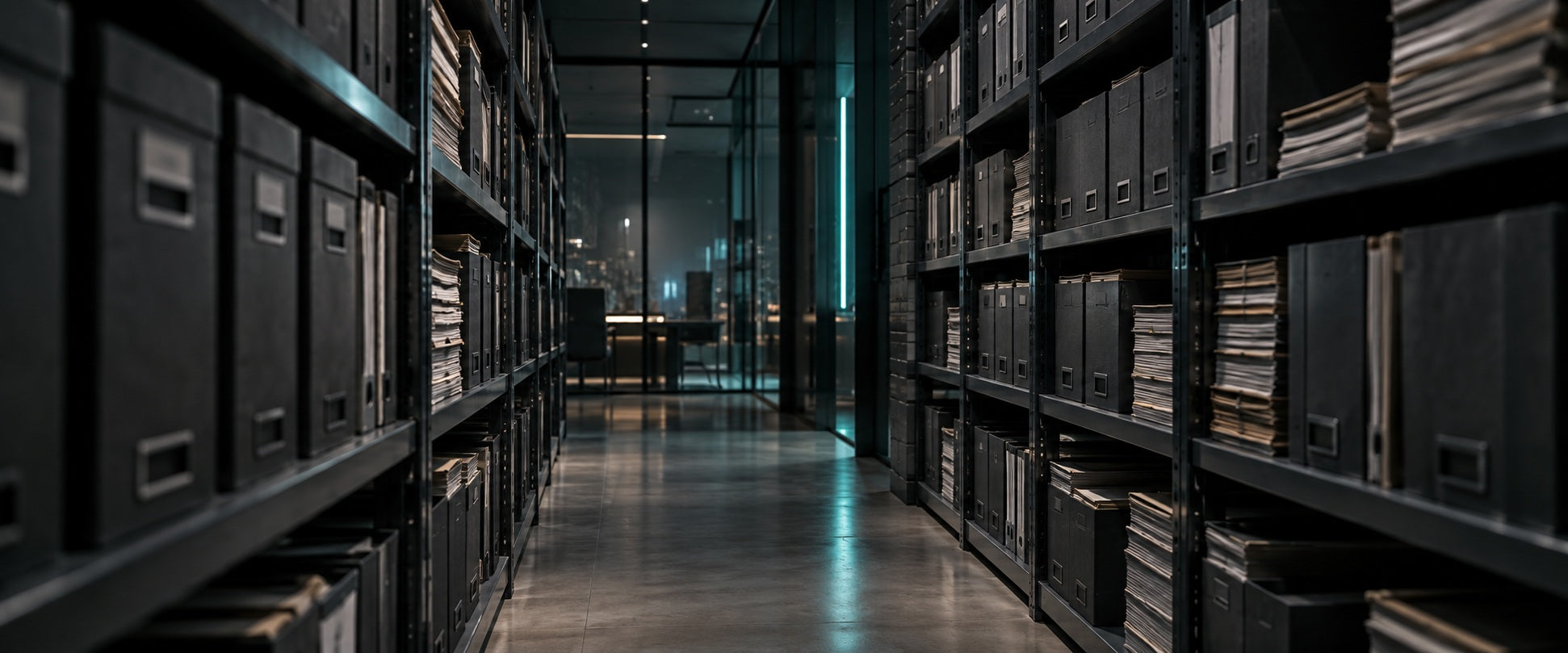 Dark document archive with ordered files